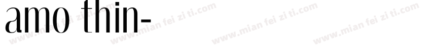 amo thin字体转换